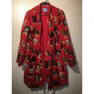 Nick & Nora Milkbone Novelty Print Robe